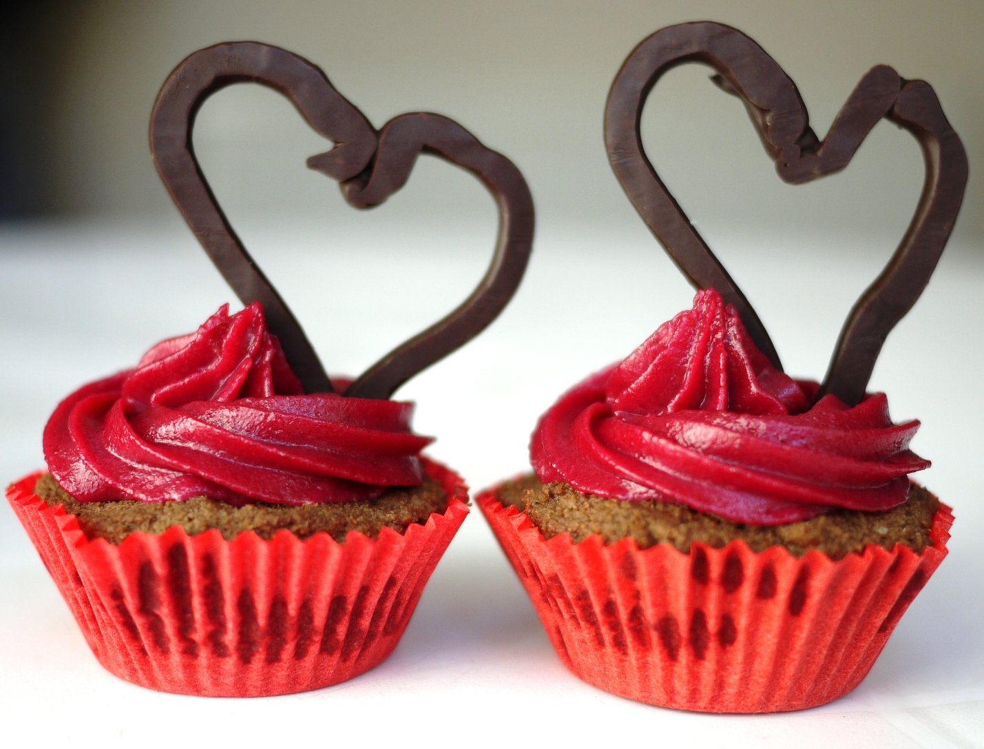 Valentine's Day Chocolate Cupcakes