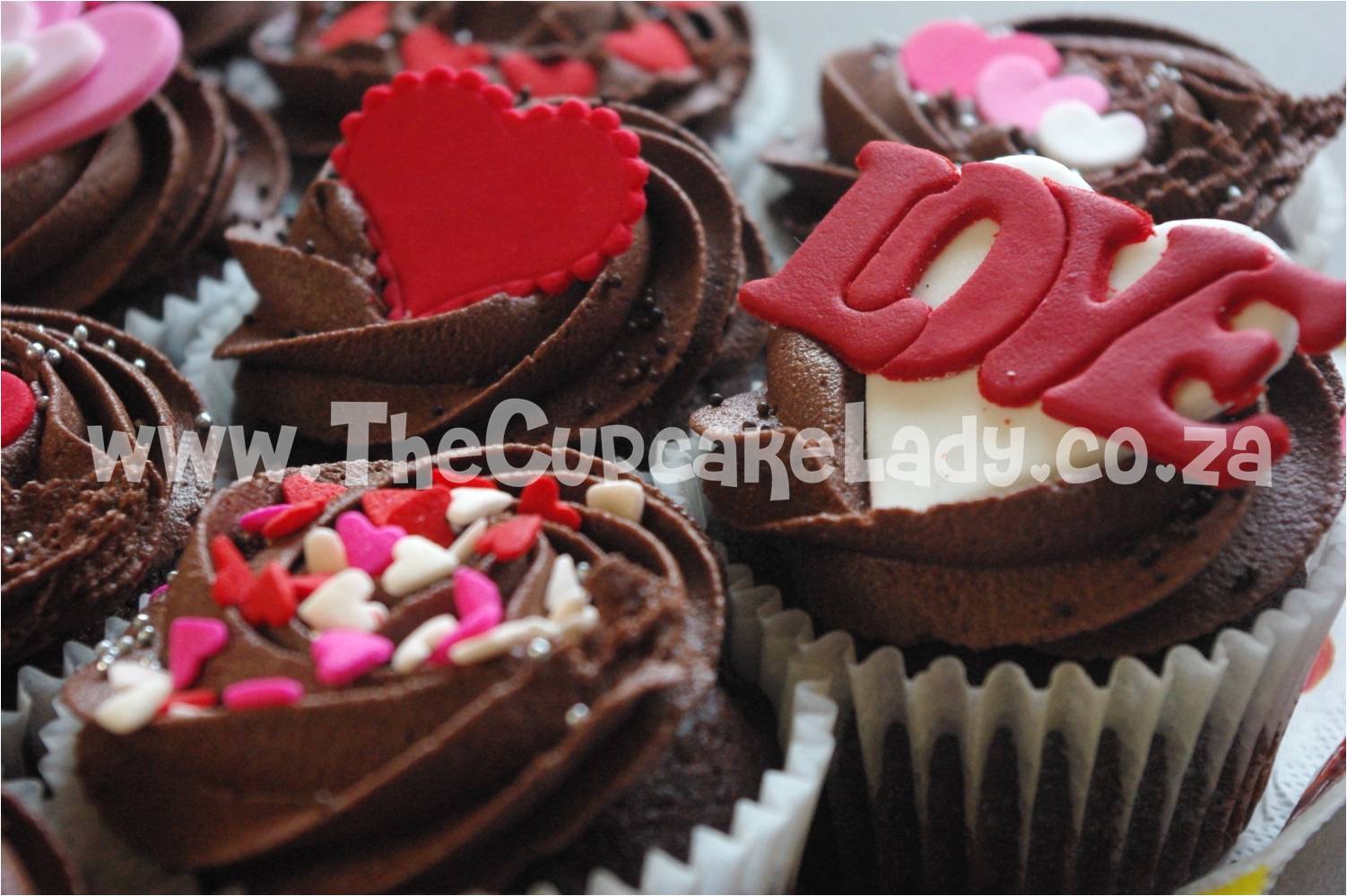 Valentine's Day Chocolate Cupcakes