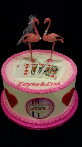 Vegas Themed Wedding Shower Cake