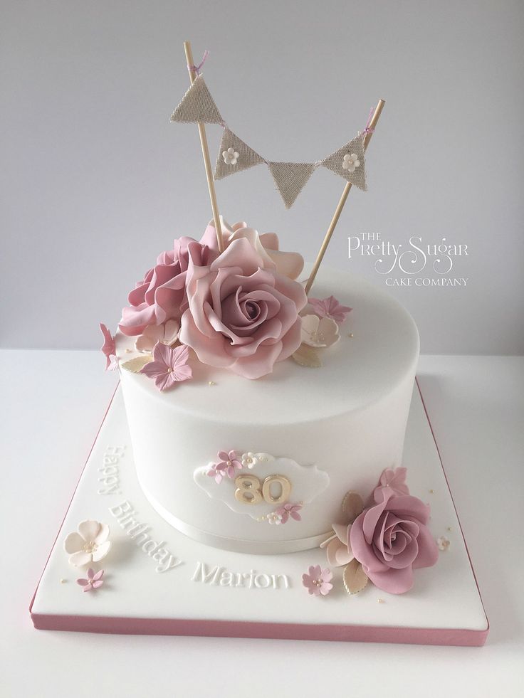 Vintage Birthday Cake