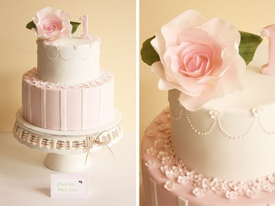 Vintage Rose Birthday Cake