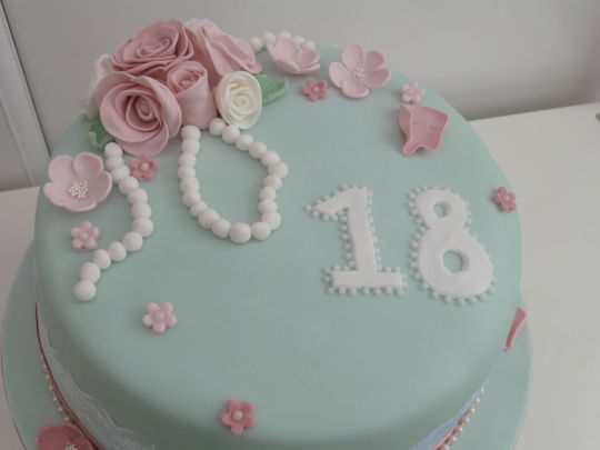 Vintage Theme Birthday Cake