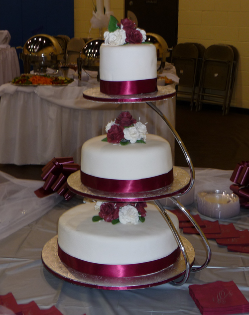 Wedding Cake and Cupcakes Together