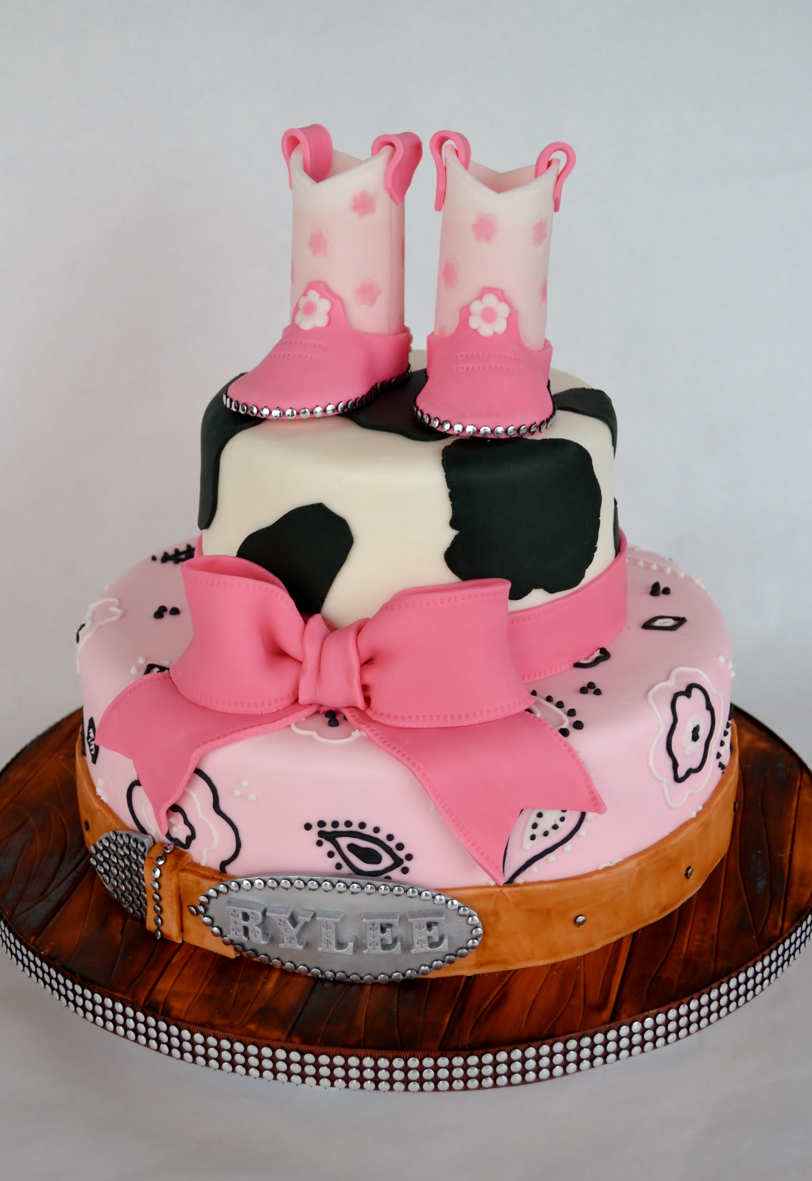 Western Cowgirl Birthday Cake