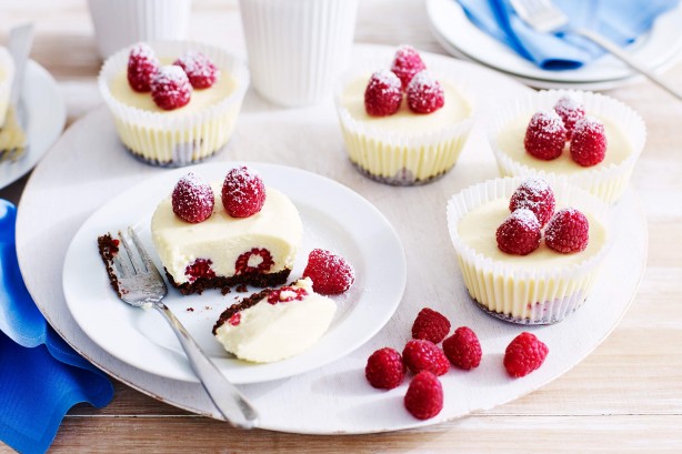 White Chocolate Raspberry Mini Cheesecake Recipe