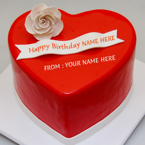 Write Name On Happy Birthday Cake