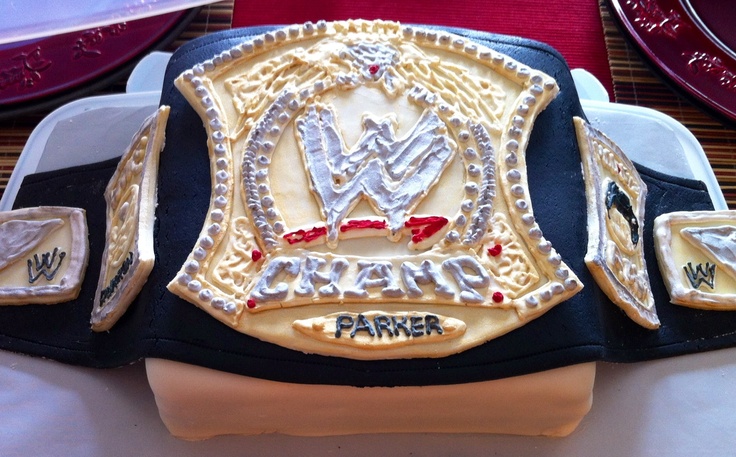 WWE Championship Belt Birthday Cake