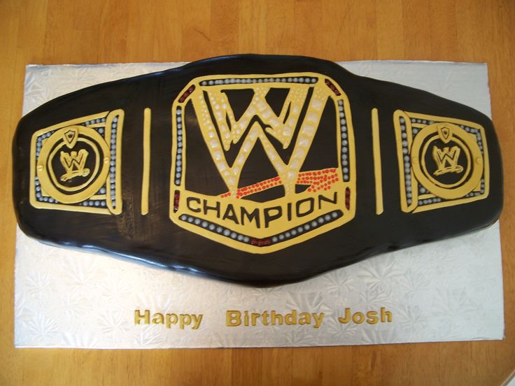 WWE Championship Belt Cake