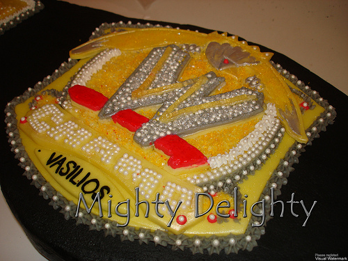 WWE Wrestling Belt Cake