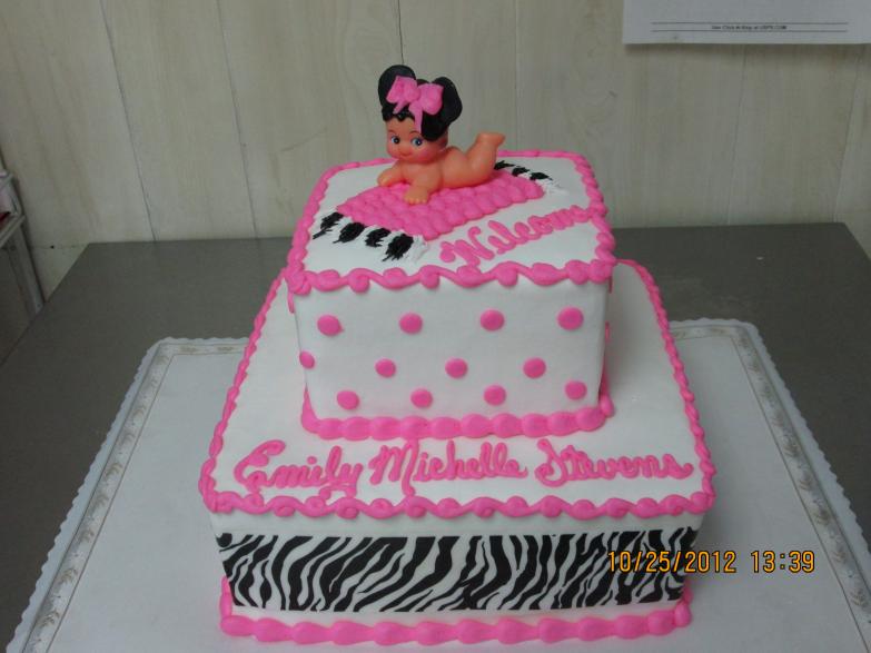 Zebra Baby Shower Cake Zebra Baby Shower Cake