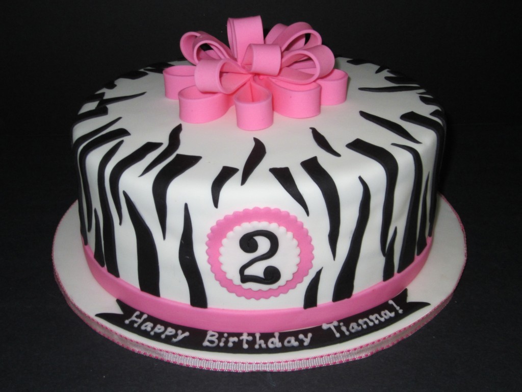 Zebra Print Birthday Cake Zebra Print Birthday Cake