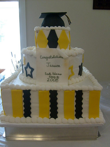 3 Tier Graduation Cakes 3 Tier Graduation Cakes