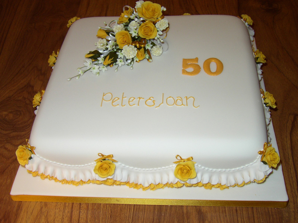 50th Wedding Anniversary Cake