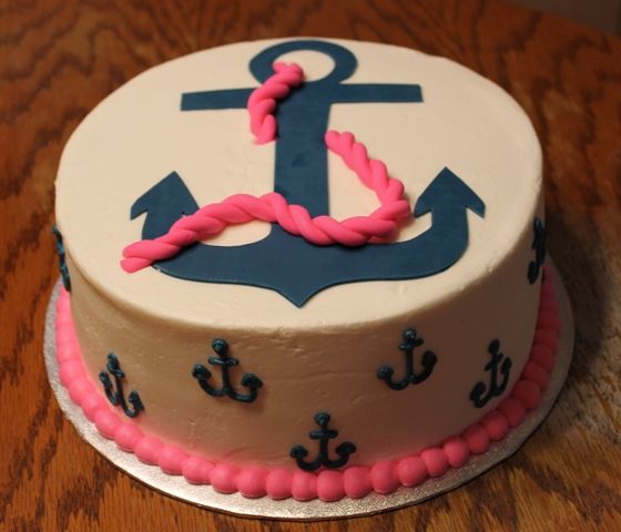 Anchor Birthday Cake Anchor Birthday Cake