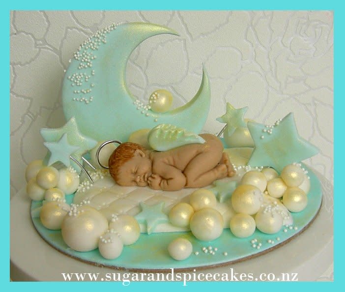 Angel Baby Shower Cake Topper