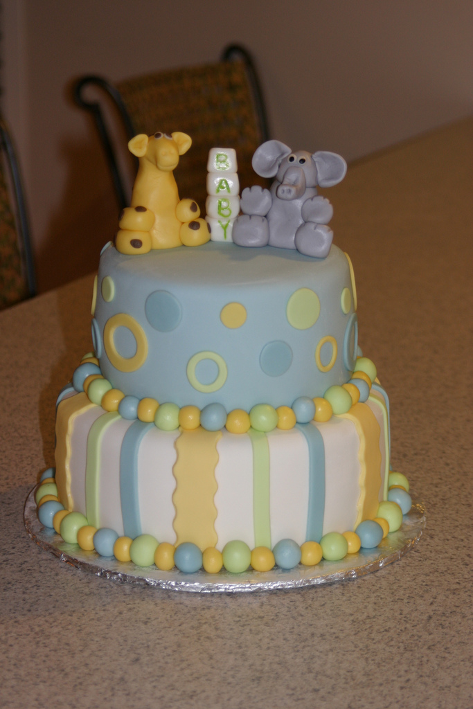 Animal Baby Shower Cake