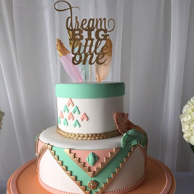 Arrow Baby Shower Cake