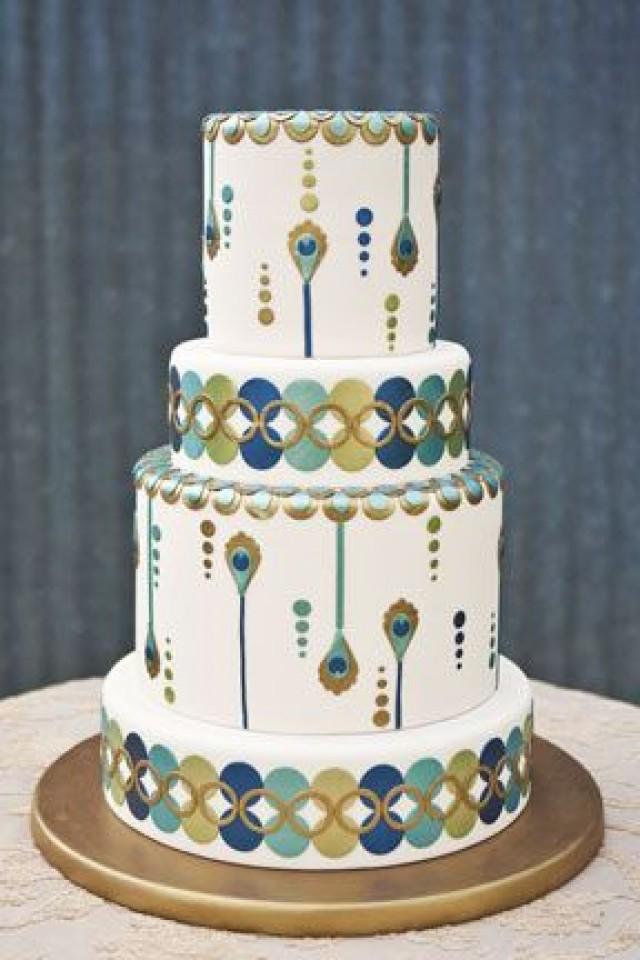 Art Deco Wedding Cake