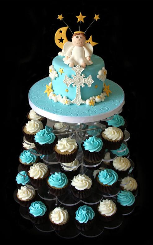 Baby Boy Baptism Cake