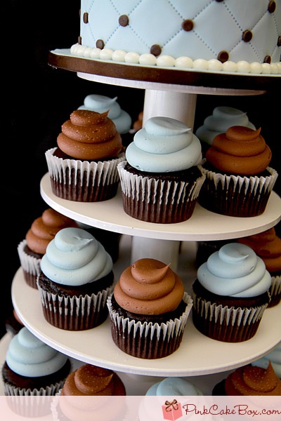 Baby Boy Cupcake Tower