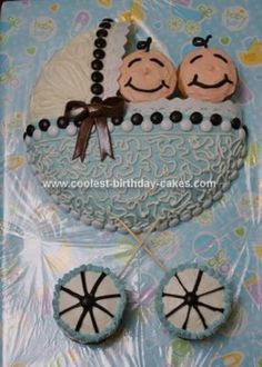 Baby Shower Carriage Cake