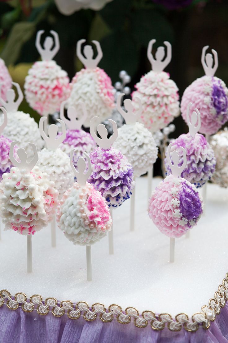 Ballerina Birthday Cake Pops