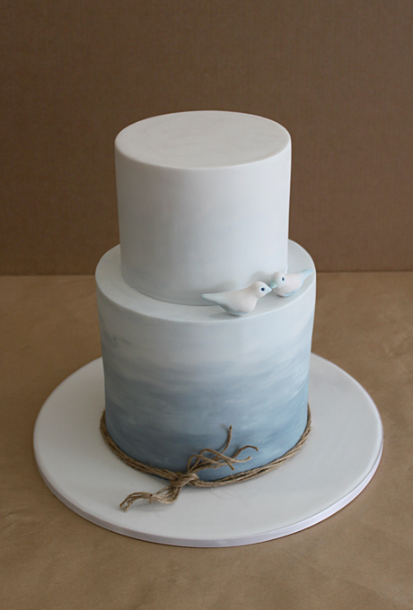 Beach Themed Wedding Cake