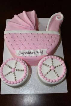 Beautiful Baby Shower Cake