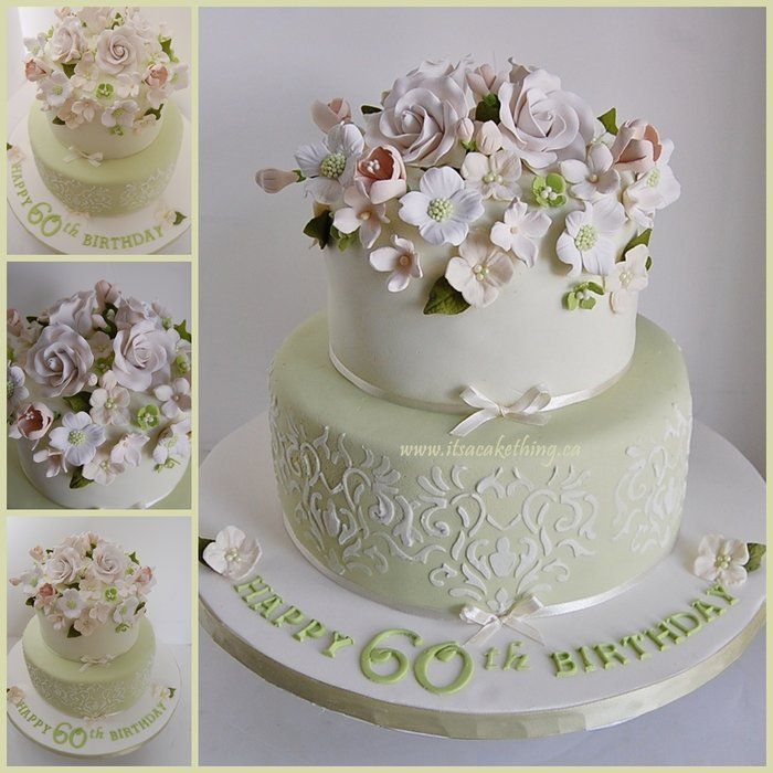 Beautiful Flower Birthday Cake