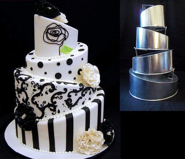 Black and White Wedding Cake