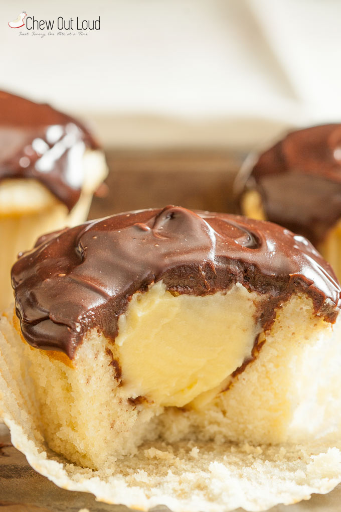 Boston Cream Cupcakes