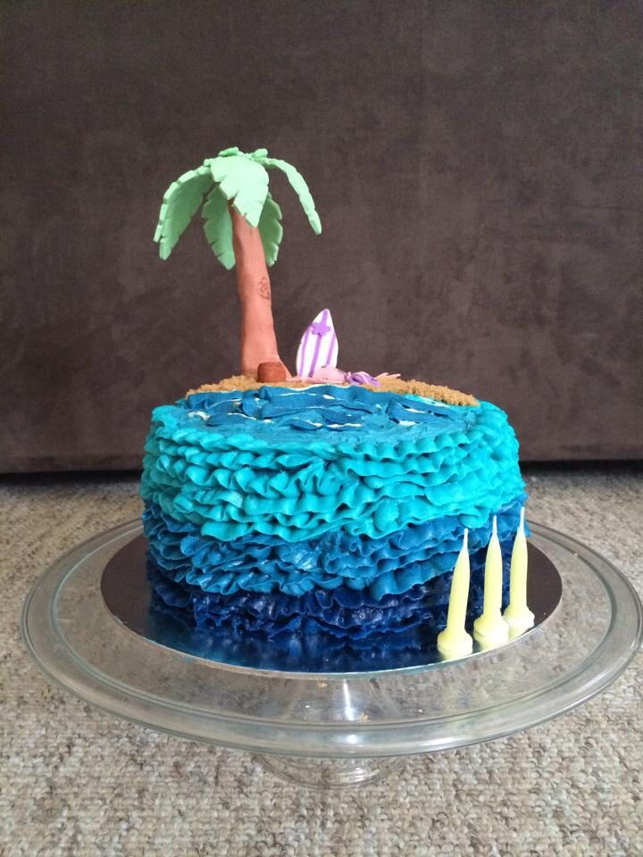 Buttercream Beach Cake