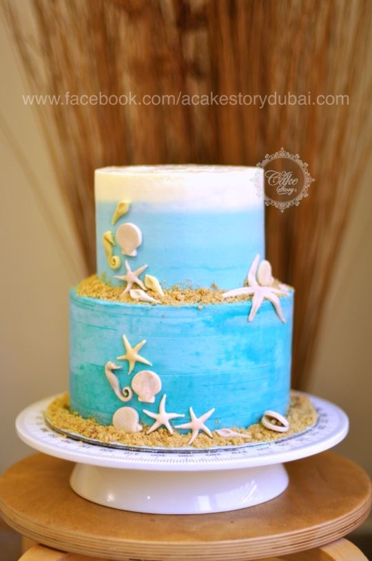 Buttercream Beach Cake