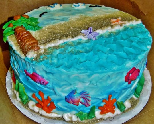Buttercream Beach Cake Buttercream Beach Cake