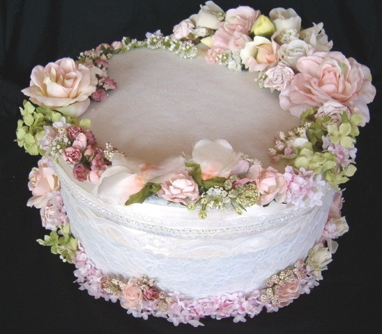 Cakes Decorated with Silk Flowers