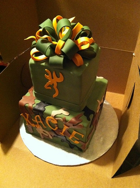 Camo Birthday Cake