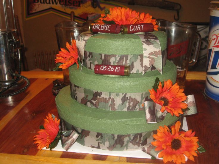 Camo Wedding Cake Camo Wedding Cake