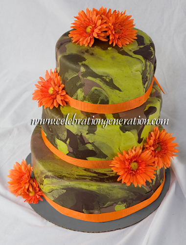 Camo Wedding Cake Camo Wedding Cake