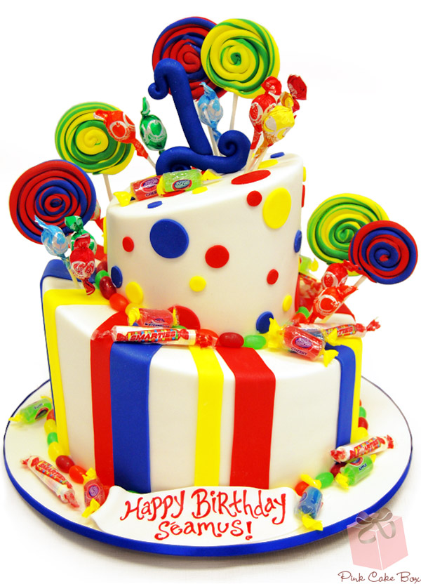 Candy Land Themed Birthday Cake