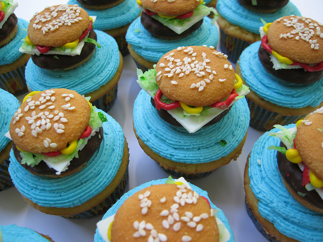 Crabby Patty Cupcakes