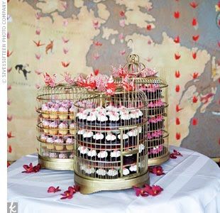 Creative Wedding Cupcake Display