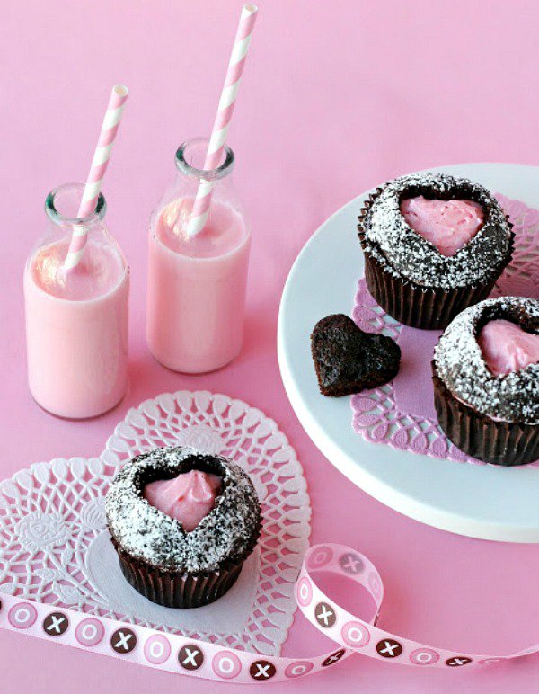 Cupcake Cut Out Heart Cupcake Cut Out Heart