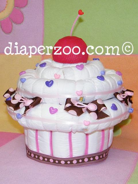 Cupcake Diaper Cake Instructions Cupcake Diaper Cake Instructions