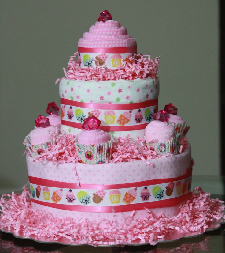 Cupcake Diaper Cake