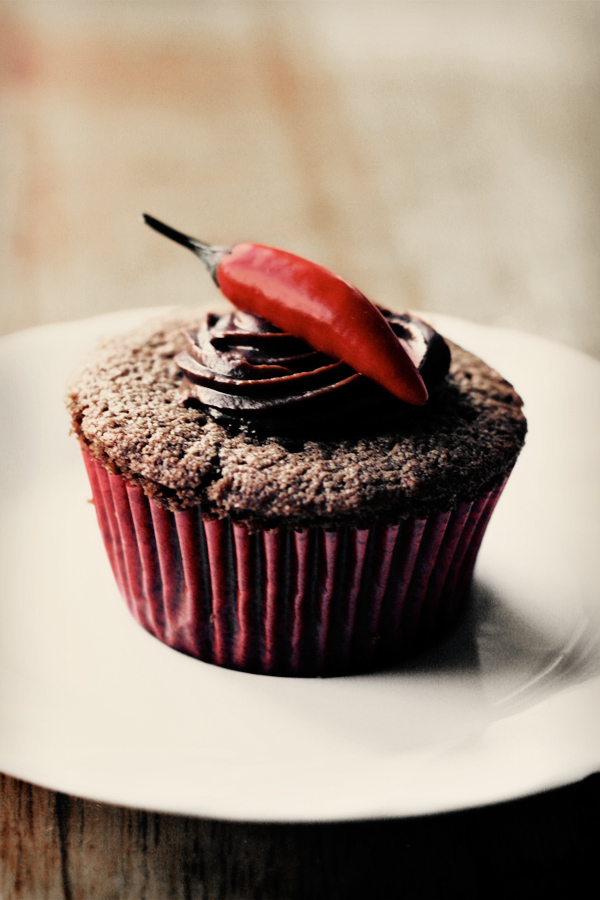 Dark Chocolate Chili Cupcakes