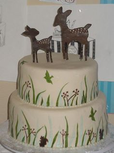 Deer Baby Shower Cake