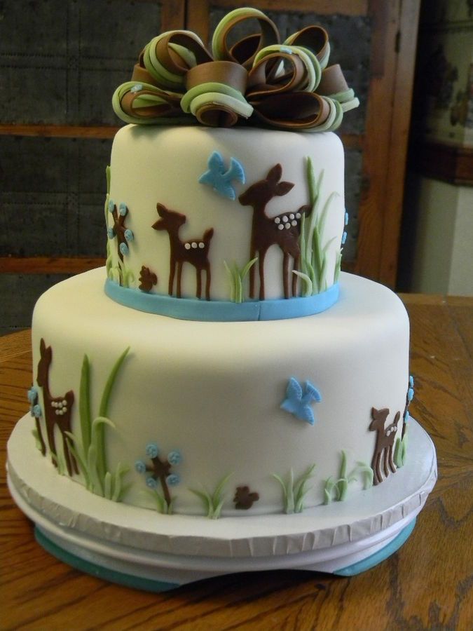 Deer Cake for Baby Shower Theme