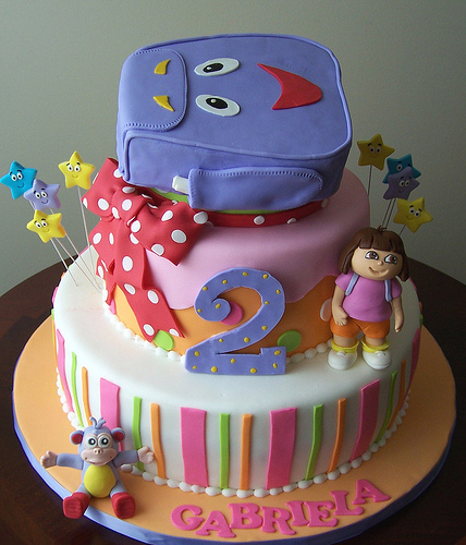 Dora Explorer Birthday Cake