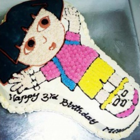 Dora Explorer Ice Cream Cake