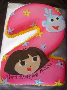 Dora the Explorer Birthday Cake